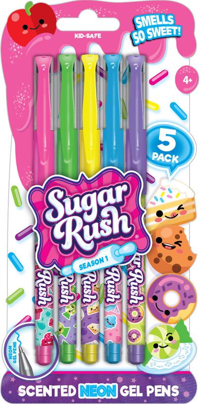 Sugar Rush 5pk Scented Neon Gel Pens - Ages 4+ – Playful Minds